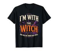 I'm with The Witch Costume d'halloween Romantique pour Couple T-Shirt