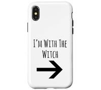 I'm with The Witch Costume Halloween Trick Or Treat pour garçon et Fille Coque pour iPhone X/XS