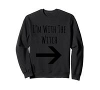 I'm with The Witch Costume Halloween Trick Or Treat pour garçon et Fille Sweatshirt