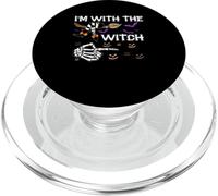 I'm with The Witch Tee Costume d'halloween Amusant pour Elle et Lui PopSockets PopGrip pour MagSafe