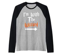 I'm with The Wizard Funny Couple Assorti Manche Raglan