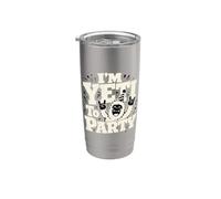 I'm Yeti To Party Cute Creature Party Humour Gobelet isotherme en acier inoxydable double paroi