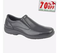 IMAC Blayney Hommes Cuir Robe Habillée Tous les Jours Travail Chaussures Noir
