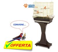 Imac CAMILLA Cage 2 Couleurs + Support Avec Roues - Pour Oiseaux OFFRE