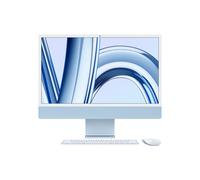 Apple iMac Apple M M3 59,7 cm (23.5") 4480 x 2520 pixels PC All-in-One 8 Go 512 Go SSD macOS Sonoma Wi-Fi 6E (802.11ax) Bleu