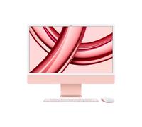iMac M M3 59,7 cm (23.5") 4480 x 2520 pixels PC All-in-One 8 Go 256 Go SSD macOS Sonoma Wi-Fi 6E (802.11ax) Rose