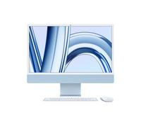 iMac M M3 59,7 cm (23.5") 4480 x 2520 pixels PC All-in-One 8 Go 256 Go SSD macOS Sonoma Wi-Fi 6E (802.11ax) Bleu