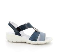 imac spa Femme D.Charlotte Enval Sandale cale, Bleu Marine, 39 EU