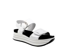 imac spa Femme D.skay Sandale cale, Argent/Blanc, 35 EU