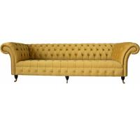 Image 1 sur 7 Cliquer pour agrandir Vous avez un tel article ? Vendre sans frais Canapé design 4 places Coussin Luxe Textile Chesterfield Canapés Jaune JVmoebel