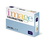 Image Coloraction - Papier de couleur Bleu ciel Iceberg 80 g/m² A4 - Ramette de 500 feuilles