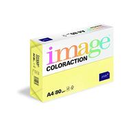 Image Coloraction - Papier de couleur Jaune citron Florida 80 g/m² A4 - Ramette de 500 feuilles