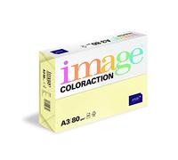Image Coloraction - Papier de couleur Jaune Desert 80 g/m² A3 - Ramette de 500 feuilles