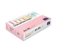 Image Coloraction - Papier de couleur Rose clair Tropic 80 g/m² A4 - Ramette de 500 feuilles