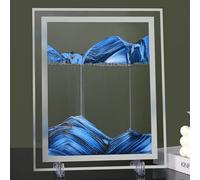 Image d'art de sable mouvant - Sablier 3D - Paysage de sable profond - Art de bureau 3D pour la maison et le bureau (22,1 x 17 cm)