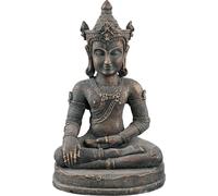Image de Bouddha en rotinakosin - bronze/gris/vert - 20 x 15 x 32 cm