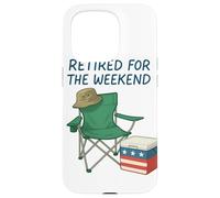 Image de chaise de camp Patriotic Cooler, retraitée pour le week-end Coque pour iPhone 15 Pro