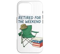 Image de chaise de camp Patriotic Cooler, retraitée pour le week-end Coque pour iPhone 16 Pro