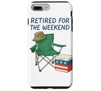 Image de chaise de camp Patriotic Cooler, retraitée pour le week-end Coque pour iPhone 7 Plus/8 Plus