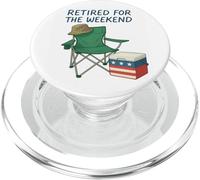 Image de chaise de camp Patriotic Cooler, retraitée pour le week-end PopSockets PopGrip pour MagSafe