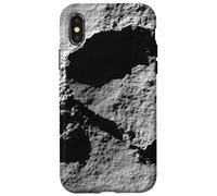 Image de Science-Fiction d'un cratère sur Une Surface Lunaire Coque pour iPhone X/XS