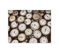 Image de Style rétro montrant diverses Montres de Poche，1000 Pièces, Jouet De Puzzle en Bois d'art Abstrait, Jeu De Famille Difficulté Défi Puzzle（75x50cm）-S9