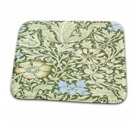Image De William Morris Motif De Fleurs Vertes Et Bleues Arts Et Artisanat Paillasson D'Entree Doux Tapis De Douche Absorbant Tapis De Bain pour Extérieur Cuisine Porte 40X60 Cm