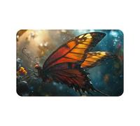 Image détaillée agrandie du papillon, symboles surnaturels, impression noire, 1 serviette de plage surdimensionnée en velours peau de pêche à séchage rapide, 140 x 70 cm, pour adultes, serviette super