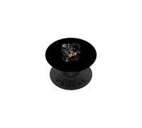 Image d'extérieur Wolf Lover Moon Forest Trees Wildlife Nature PopSockets PopGrip Adhésif