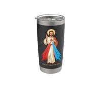 Image dimanche de la Divine Miséricorde : Jésus, catholique Gobelet isotherme en acier inoxydable double paroi