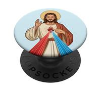Image Dimanche de la Divine Miséricorde : Jésus, catholique PopSockets PopGrip Adhésif