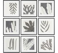 Image DKD Home Decor 40 x 4 x 40 cm Feuille de plante Urban (9 pièces)