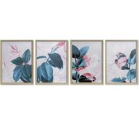 Image DKD Home Decor Feuille de plante tropicale 45 x 3,5 x 60 cm (4 pièces)