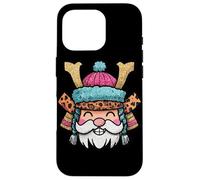 Image drôle de l'esprit d'hiver du Père Noël Samouraï Coque pour iPhone 16 Pro