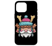 Image drôle de l'esprit d'hiver du Père Noël Samouraï Coque pour iPhone 16 Pro Max