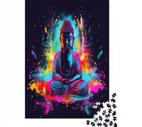 Image du Bouddha Adultes Puzzle 1000 Pieces Puzzle Adulte 1000 Pièces Jeu D'Intelligence De l'art De La DécoSourision Moderne Jeu Cadeau Unique Puzzle Impossible 1000pcs (75x50cm)