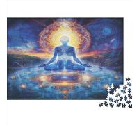 Image du Bouddha Adultes Puzzles 1000 Pièces Durable Jeu ÉduLe chatif Défi Jouet Jeux De Puzzle pour Toutes Les Adultes DécoSourision De La Maison Adultes Puzzle 1000 Pièces 1000pcs (75x50cm)