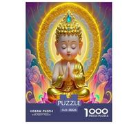 Image du Bouddha Puzzle 1000 Pièces Cadeau Unique La Culture Zen Jeu Éducatif Challenge Toy À De Qualité Supérieure Peinture Art pour Adultes Et Enfants À Partir De 12 Ans 38x26cm/1000pcs