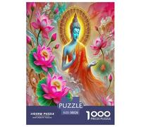 Image du Bouddha Puzzle 1000 Pièces Educa Divertissement Créatif Décoration Intérieure La Culture Zen Jeu Éducatif Challenge Toy Adultes & Enfants des 14 Ans 38x26cm/1000pcs