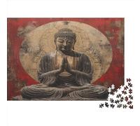 Image du Bouddha Puzzle 1000 Pièces en Bois pour Adultes pour des Jeux D'activités Familiales StimulLes Fourmis Puzzles 1000 Pièces pour Adultes 1000pcs (75x50cm)
