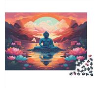 Image du Bouddha Puzzle 1000 Pièces en Bois pour Adultes pour des Jeux D'activités Familiales StimulLes Fourmis Puzzles 1000 Pièces pour Adultes 1000pcs (75x50cm)