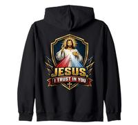 Image du Dimanche de la Divine Miséricorde : Jésus, J'Ai Confiance en toi, catholique Sweat à Capuche