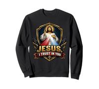 Image du Dimanche de la Divine Miséricorde : Jésus, J'Ai Confiance en toi, catholique Sweatshirt