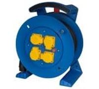 Image du produit JUMBO Enrouleur de câble 2.0 en bleu, 4 prises de terre H07RN-F 3G2,5 mm², 25 m