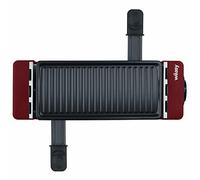 Image du produit Wëasy Appareil à Raclette 2 Personnes TAK12, Multifonction 2 en 1 Raclette et Grill, Connectable avec TIK12 et Jusqu'à 4 Appareils, Antiadhésif, Rouge