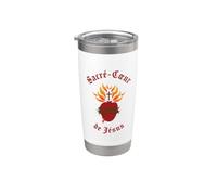 Image du Sacré-Cœur de Jésus Gobelet isotherme en acier inoxydable double paroi