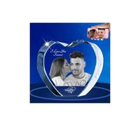 Image en verre 3D gravée au laser en utilisant mes propres photos cadeau pour Noël, anniversaire, mariage, fête des mères