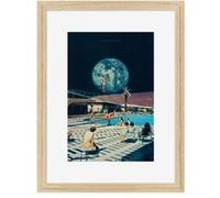 Image encadrée Futur Retro 30x40 cm CEANOTHE 30x40 cm ouv 20X30 Multicolore - Fabriqué en France Multicolore