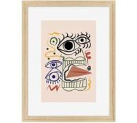 Image encadrée Oeil 30x40 cm CEANOTHE 30x40 cm ouv 20X30 Multicolore - Fabriqué en France Multicolore