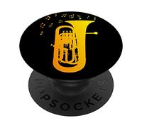 Image Génial pour Fierté Euphonium pour Joueur en Brass Band PopSockets PopGrip Adhésif